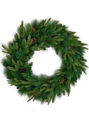 30" ANGEL PINE WREATH W CONE 2024 Christmas Collection