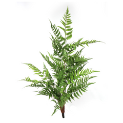 40" Leather Fern Bush