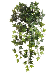 Hanging English Ivy Bush w/ 204 Silk Leaves - 19" Long - Larksilk