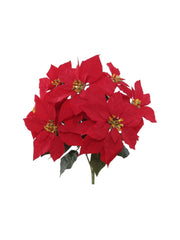 20" Poinsettia Bush with 7 Sprays 2024 Christmas Collection