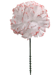 5" Carnation Flower Pick - 3.5" Diameter (100PCS)