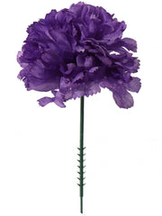 5" Carnation Flower Pick - 3.5" Diameter (100PCS)