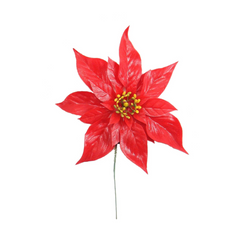 Poinsettia Head Picks - 10" Diameter 2024 Christmas Collection