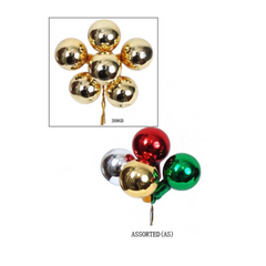 30mm Glass Ball (6/DZ) 2024 Christmas Collection