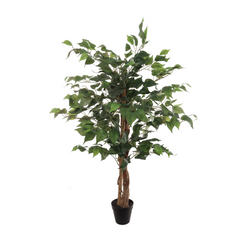 3ft Ficus Tree in Pot w/ 378 Silk Leaves