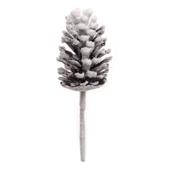 13" Snowy Pinecone Pick 2024 Christmas Collection